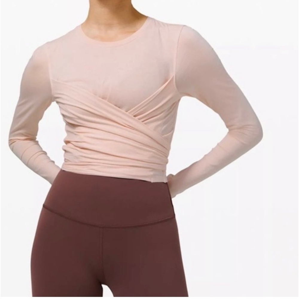 Lululemon pink wrap top
